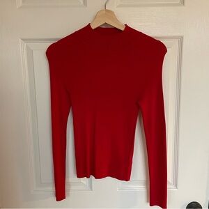 Banana Republic red knit sweater size XS